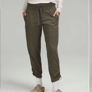 Lululemon Dance Studio Mid Rise Cropped Pants Army Green